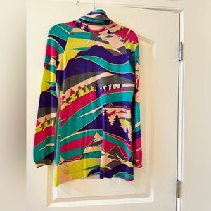 Emilio Pucci Multicolor Striped Knit Top. Merino wool.